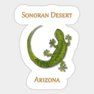 Gecko as seen in the Sonoran Desert of Arizona Sticker